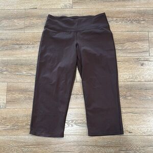 Prana Brown Cropped Wide Leg Leggings Size Medium